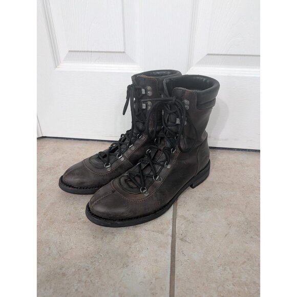 Rogue Men’s Lace Up Leather Boots 9\